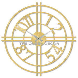 Newly Arrived Luxurious Gold Metal Wall <b>Clock</b> Customized Ring <b>Fancy</b> Shape Home Decorative Wall <b>Clock</b> With Needle Display - Product Image 1