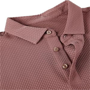 Camisa polo ajustada de moda para hombre, tela elástica, manga corta, ropa casual, varios colores para suministro al por mayor - Product Image 4