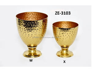 Urna plateada de estilo Vintage, jarrón de capullo de flores de Metal para ceremonias de compromiso y bodas, decoración del hogar para lugar de mesa - Product Image 2