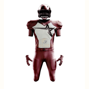 เสื้อฟุตบอลอเมริกันแบบฝึกซ้อม ดีไซน์ดั้งเดิมจากซัพพลายเออร์จีน ชื่อทีม 100% โพลีเอสเตอร์ แห้งเร็ว ระบายอากาศได้ดี สำหรับผู้ใหญ่ รับผลิตแบบ OEM - Product Image 3