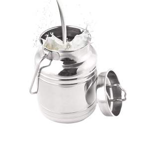 Tapa para Recipiente de Leche Bold Blossom 304 de Acero Inoxidable de Grado Alimenticio con Asa, Capacidad de 301-400 ml, Diseño Moderno para Almacenamiento y Transporte de Leche - Product Image 2