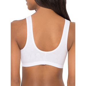 Logo personnalisé femmes soutien-gorge de sport d'entraînement de gymnastique soutien-gorge doux respirant course Yoga avec fermeture éclair - Product Image 2