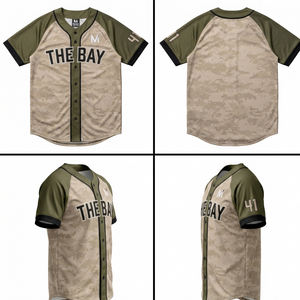 Camiseta de Béisbol Sublimada Personalizada para Equipos, Anti-Pilling, de Secado Rápido, Tejido de Malla Transpirable, Sublimación Completa, Ropa Deportiva - Product Image 6