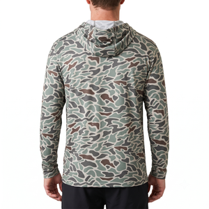 Custom Fishing <b>Hoodie</b> <b>Men</b> UPF 50+ Quick Dry <b>Camo</b> Long Sleeve Shirt OEM ODM Fully Customizable Polyester/Spandex Summer - Product Image 2