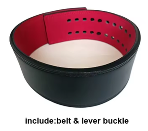Ceinture de musculation réglable en cuir avec boucle à levier, antidérapante, personnalisable, unisexe, pour le soutien de la taille lors de l'entraînement en force - Product Image 2