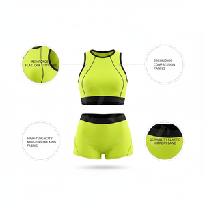 Conjunto de Bikini Personalizado OEM ODM, Transpirable y Ligero, Traje de Baño de Dos Piezas con Braguita de Cintura Alta y Top Corto, Logotipo Personalizado - Product Image 2