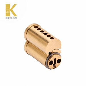 Cerradura de Cilindro con Inspección Completa de Fábrica, Latón Satinado, 6 Pines, Ranura para Llave Tipo E, SFIC, para Seguridad de Puertas Residenciales - Product Image 2