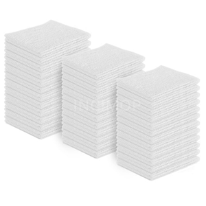 Meilleure offre pour des serviettes de bar en coton côtelé blanc 16x19, 100% coton, 32 oz, super absorbantes, pour le nettoyage des restaurants, par Indian Mill - Product Image 4