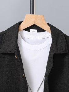 Big <b>Boy</b> Clothes <b>Boys'</b> Suit Spring Summer And Autumn Collection Woven Fabric Button-<b>Up</b> Shirt And Elastic Waist Shorts Casual Set - Product Image 3