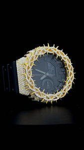 Súper Venta Caliente Nuevo Diseño de Espina de Buss Down Reloj Bisel Colección Custom 925 Silver Gold Plated Case Band Watch - Product Image 4