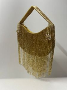 Designer Handcrafted Seed <b>Bead</b> Embroidery Crossbody Handbag Premium Luxury Waterproof <b>Large</b> Capacity with Adjustable Strap - Product Image 2