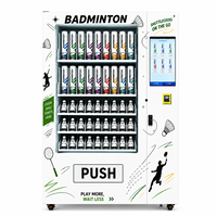 Distributeur automatique de raquettes et de volants de badminton avec écran tactile intelligent, paiement sans espèces, service 24h/24 et 7j/7