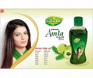 Aceite Capilar Natural Amla GIRNAR, el Bueno Aceite Capilar Natural de Amla, con la Beneficiosa Laca de la Baya del Inguarí Indio de Alta Calidad - Product Image 1