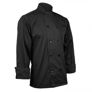 Veste de chef blanche pour homme, manches longues, coton, double boutonnage, pour uniformes de restaurant et de bar - Product Image 2