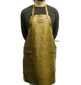 Delantal de Lona y Cuero Unisex sin Mangas, Capa de Peluquería, Colores Personalizados, Logotipo, Impermeable, Transpirable, de Secado Rápido - Product Image 1