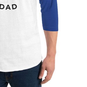 เสื้อยืดแขนสามส่วนสีขาวและน้ำเงินกรมท่า ผ้าฝ้ายนุ่ม สไตล์เบสบอล ตัดต่อสี  ใส่สบายๆ ทุกวัน สำหรับคุณพ่อ - Product Image 6