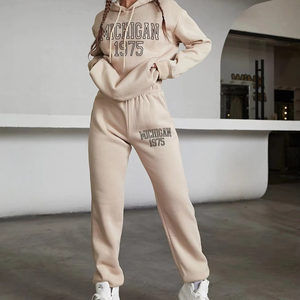 Oversized Streetwear Tracksuit Men and <b>Women</b> <b>Baggy</b> Hoodie with <b>Jogger</b> Pants Casual Fashion Sweat Suit Wholesale Custom - Product Image 1
