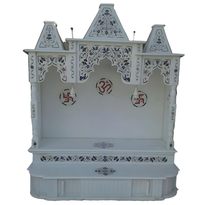Elegante y duradero incrustaciones de mármol Murti Mandir para decoración del hogar - Product Image 2