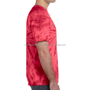 T-shirt surdimensionné personnalisé tie-dye avec impression tie-dye de haute qualité, col rond, motif uni pour homme, vêtements décontractés - Product Image 5