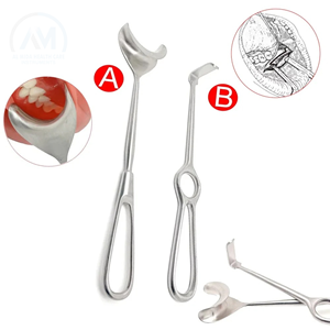 Retractor de tejidos blandos con curvaturas superior e inferior para implantes dentales y cirugía oral, 1 unidad, vendido por ToothAid Store - Product Image 4