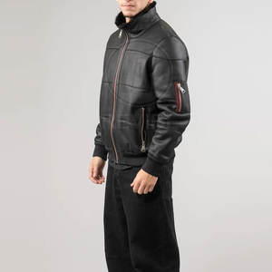 Vestes en cuir pour hommes à prix avantageux, nouvelle collection, vestes en cuir pour hommes, hiver, couleur personnalisée - Product Image 4