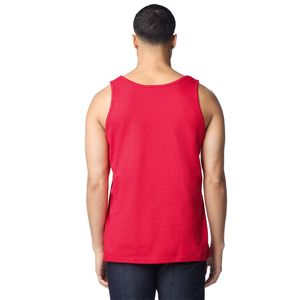 Camiseta sin mangas para hombre, cómoda, de mezcla de algodón, estilo clásico con cuello redondo, ropa deportiva informal para verano y actividades al aire libre. - Product Image 2