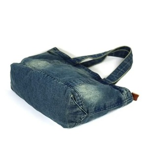 Bolso Tote Casual Personalizado con Logotipo para Mujer, Bolsos de Mano de Mezclilla para Mujer, Bolso de Mano de Gran Capacidad a Bajo Precio - Product Image 3