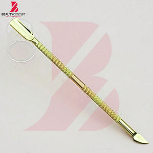 Pousse-cuticules et outil de suppression en acier inoxydable doré, impression de logo personnalisée, meilleur produit en vente, outils de manucure et de pédicure - Product Image 3