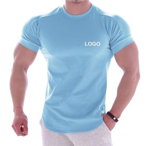 Camisetas Deportivas Transpirables con Logotipo Personalizado para Gimnasio, Camisetas Ajustadas para Hombre, Camisetas Masculinas - Product Image 3