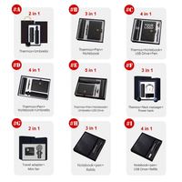Set de Regalo Promocional Personalizado para Clientes VIP Corporativos con Impresión de Logotipo, Serigrafía, Caja de Regalo de Diseño Moderno y Bolsa Práctica
