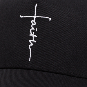 หมวกแก๊ปตาข่ายปักลายกางเขน Unisex Faith Cross สำหรับคริสเตียน หมวกเบสบอลปรับขนาดได้ ป้องกันแสงแดด สไตล์สปอร์ต สตรีทแฟชั่น - Product Image 5
