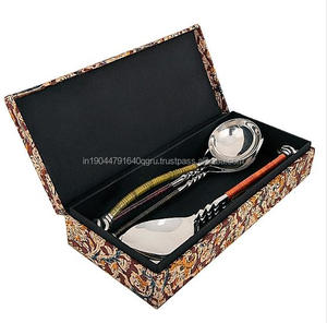 Top vente 6 pièces grande cuillère et fourchette ensemble pour servir de la nourriture mariage restaurant et hôtel - Product Image 4