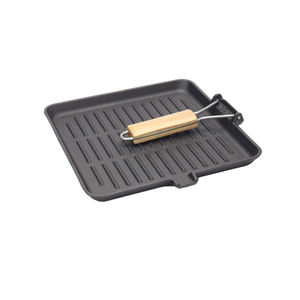 Poêle grill antiadhésive multifonctionnelle idéale pour la cuisson à l'intérieur, la friture, la rôtissure et les repas sains sans huile - Product Image 5