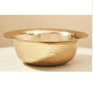 Nuevo y Moderno Tazón Decorativo de Metal para Mesa, Forma Redonda, para Servir Frutas Secas, Proveedor de la India - Product Image 1