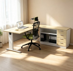 Escritorio de Computadora Comercial Moderno de 6 Pies, Duradero y Espacioso, Construcción de Madera Aglomerada, Ensamblaje DIY, Sistema de Oficina Independiente AY - Product Image 3