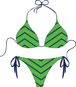 Custom Plus Size Women Bandeau Geometric Print Halter <b>Bikini</b> <b>Set</b> Tie Side <b>String</b> Front Stretch Polyester Breathable Two Piece - Product Image 3