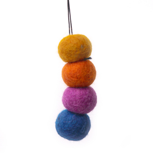 Juguete de Oruga Hecho a Mano con Fieltro de Aguja Colorido, Colgante de Bola de Fieltro de Lana Ecológica, Juguetes Educativos Montessori para Niños - Product Image 3