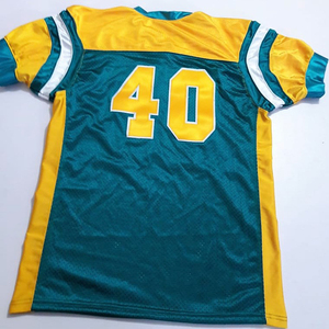 เสื้อรักบี้ชายแบบสั่งทำพิเศษ แขนครึ่งตัว พิมพ์ลายเสือดาวด้วยความร้อน เสื้อฟุตบอลสั่งทำพิเศษ ไซส์ใหญ่ ป้องกันแบคทีเรีย - Product Image 4