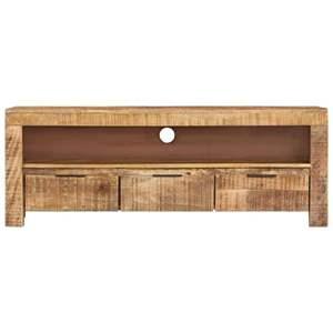 Mueble para TV Mediano de Madera de Mango Sólida Natural, Diseño Elegante - Product Image 2