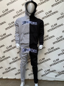 ชุดวอร์มผ้าคอตตอนโพลีเอสเตอร์มีฮู้ดแห้งเร็วออกแบบได้ตามต้องการสำหรับฤดูใบไม้ร่วงไซส์ใหญ่พิเศษผลิตจากผ้าคอตตอนโพลีเอสเตอร์ - Product Image 4