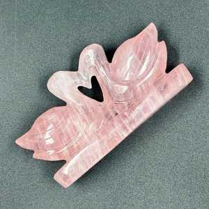 Figura de Pato de Cuarzo Rosa Natural, Tallada a Mano, Escultura de Piedra Preciosa, Artesanía de Piedra para Decoración del Hogar, Regalo - Product Image 3