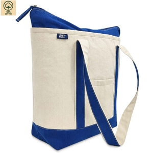 380 GSM Cotton Canvas Insulated Cooler Tote <b>Bag</b> Food <b>Cooling</b> 49.5x17.2x39.3 cm Custom Logo Wholesale OEM Model SS225-12oz - Product Image 2