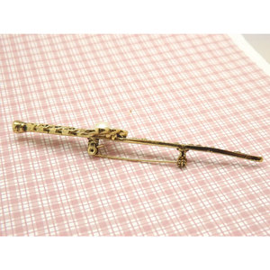 Broche Escocés con Diseño de Espada, Insignia del Clan Celta, Pin para Kilt, Metal Dorado con Perla Sintética y Piedra Blanca - Product Image 4