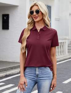 Polo de Golf de Secado Rápido para Mujer, Polo Personalizado de Manga Corta y Transpirable para Mujer - Product Image 2