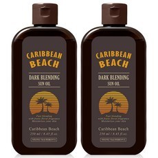 2 confezioni di olio solare scuro sulla spiaggia dei Caraibi 250ml di olio abbronzante scontato
