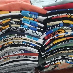 Vente directe d'usine, t-shirts décontractés à manches courtes pour femmes et hommes, 100% coton, imprimés, respirants, séchage rapide - Product Image 1