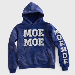 Sweat-shirts à capuche Y2K personnalisés tendance avec effet arc-en-ciel, appliqués, brodés, lettres graphiques, OEM, pour hommes, fabriqués aux États-Unis - Product Image 2