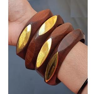 Brazaletes de Madera de Diseño, Joyería Elegante para Mujer, Accesorio de Moda Ligero y Cómodo - Product Image 3