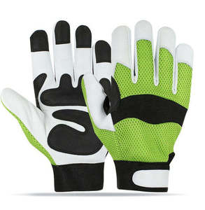 Wholesale Premium Quality Adult Men's Leather Baseball/Softball <b>Batting</b> Gloves Breathable Ambidextrous Hook Loop Closure - Product Image 1