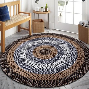 Eco Friendly Continental Beige Jute <b>Rug</b> Hand Woven With Durable Fibers Offering <b>Rustic</b> Charm And Natural Warmth For Contemporary - Product Image 2